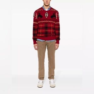 NWT POLO RALPH LAUREN Men Western-Inspired Fair Isle Sweater 2XL